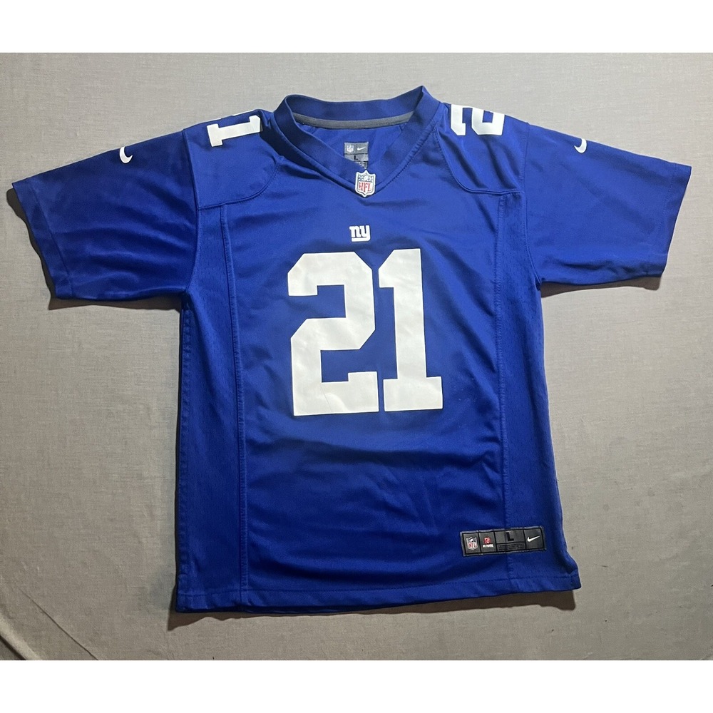 New York Giants Collins Jersey Boys Large Blue Short Sleeve Pullover Kids
